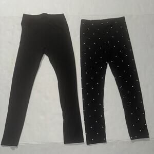 LOT of 2 Cat & Jack Girls  5T Leggings Everyday Playwear Casual Basic School